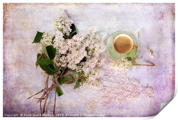 Coffee and Spring Print by Randi Grace Nilsberg