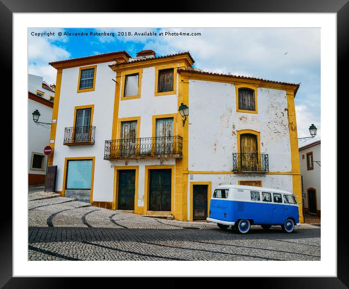 VW Van in  Portugal Framed Mounted Print by Alexandre Rotenberg