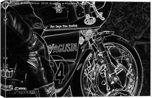 Motorcycle 1 Canvas Print by Alan Harman