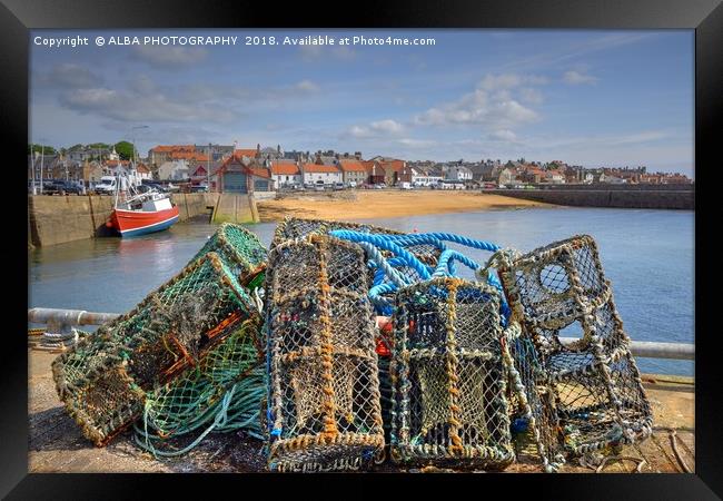 Anstruther Harbour, Fife, Scotland Framed Print by ALBA PHOTOGRAPHY