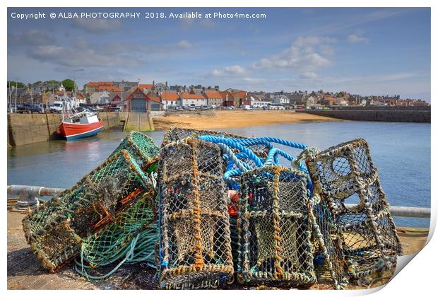 Anstruther Harbour, Fife, Scotland Print by ALBA PHOTOGRAPHY