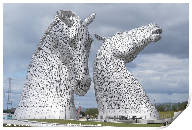 The new visitor centre at the Kelpies in Helix Par Print by Photogold Prints