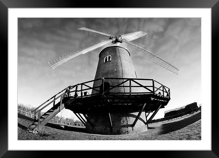 Wilton Windmill Framed Mounted Print by Tony Bates