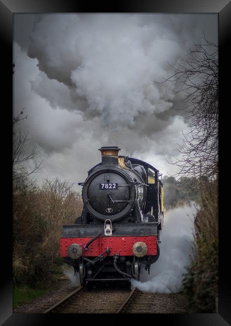 GWR 7822 'Foxcote Manor'  Framed Print by Mike Lanning