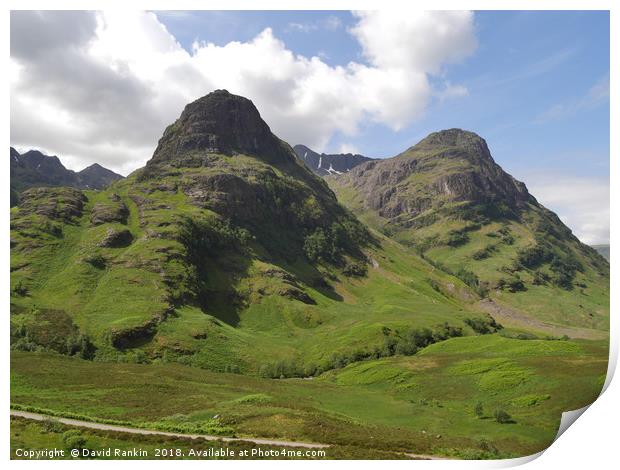  Glencoe , the Highlands , Scotland Print by Photogold Prints