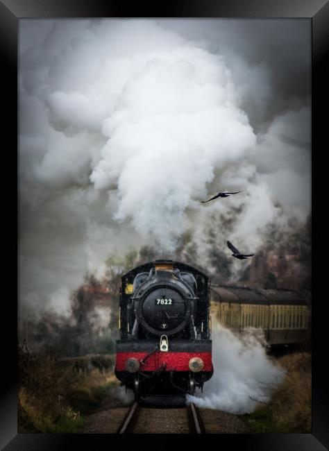 Steam locomotive, GWR 7822 'Foxcote Manor' Framed Print by Mike Lanning