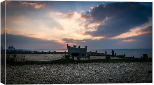 Whitstable evening Canvas Print by Mike Lanning
