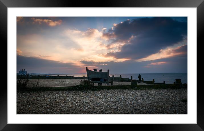 Whitstable evening Framed Mounted Print by Mike Lanning