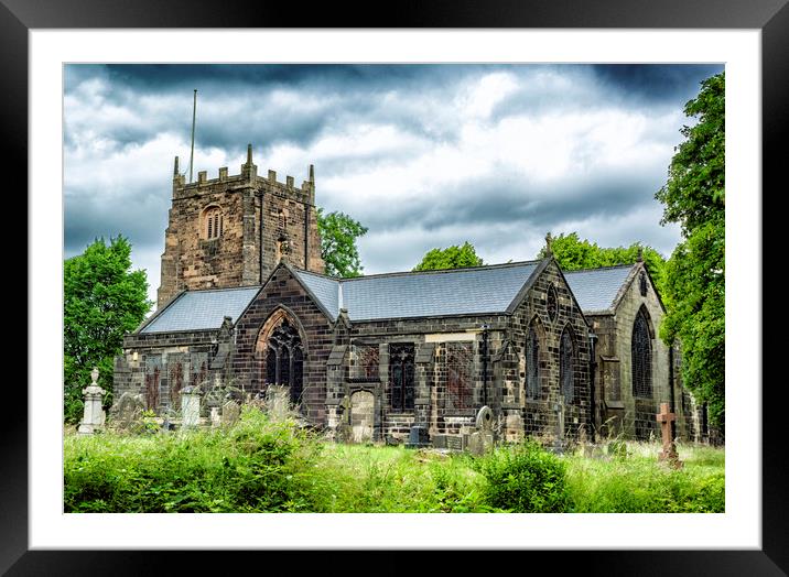 The OldParish Church Framed Mounted Print by Jonathan Thirkell