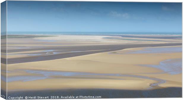 Sand, Sea and Sky Canvas Print by Heidi Stewart