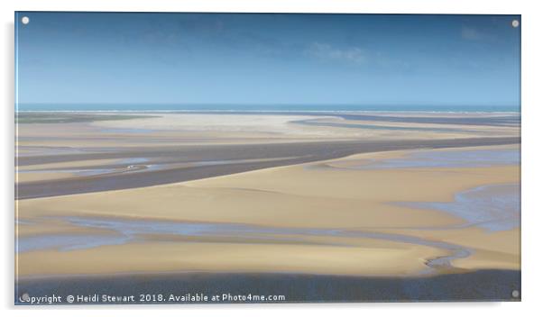 Sand, Sea and Sky Acrylic by Heidi Stewart