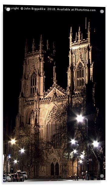 York Minster Acrylic by John Biggadike