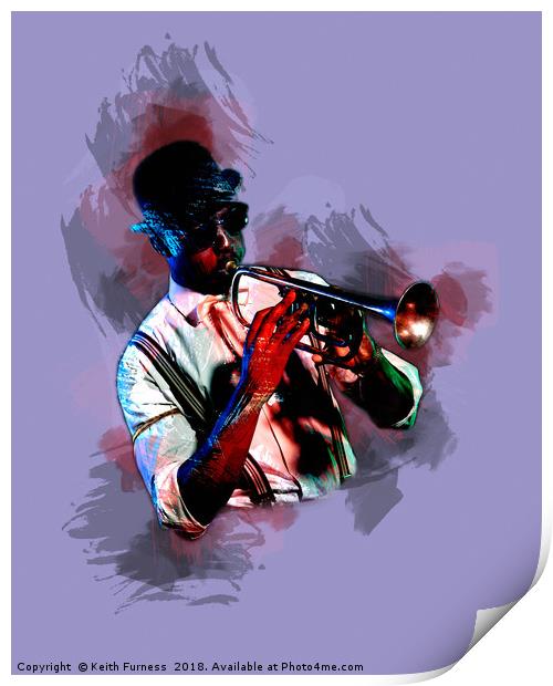 The Jazz Man Print by Keith Furness