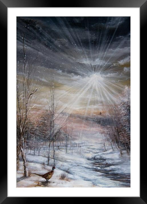 Winter On The Shoot Framed Mounted Print by Paul Holman Photography