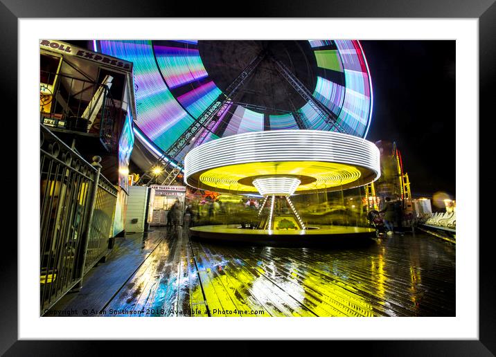 The Big Wheel was Always the Funfair Favourite Framed Mounted Print by Aran Smithson