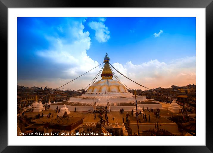 Bouddha Framed Mounted Print by Sudeep Suwal