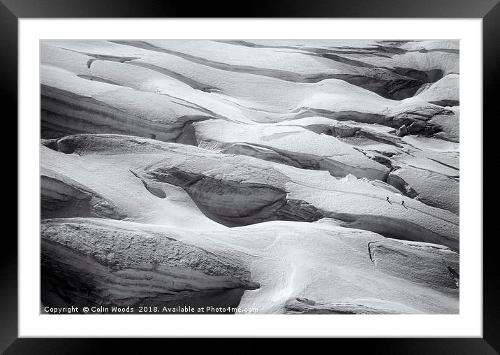 Glacier du Geant Framed Mounted Print by Colin Woods