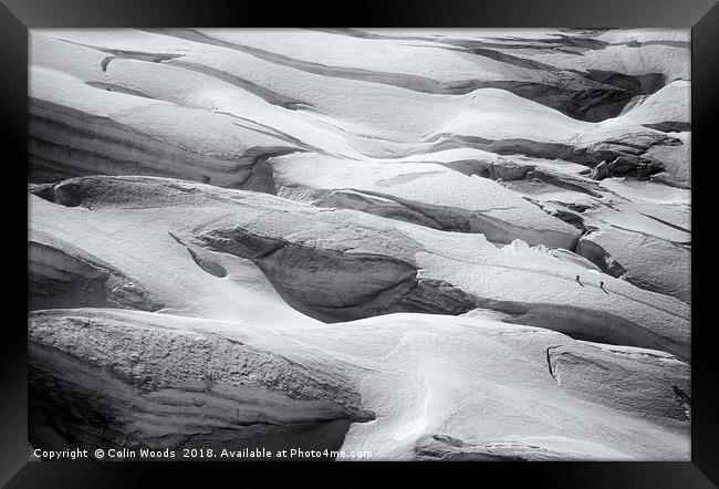 Glacier du Geant Framed Print by Colin Woods