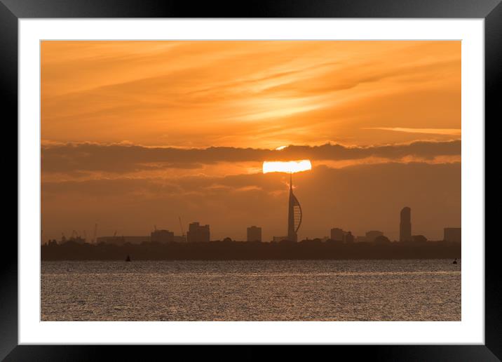 Portsmouth Sunrise Framed Mounted Print by Alf Damp