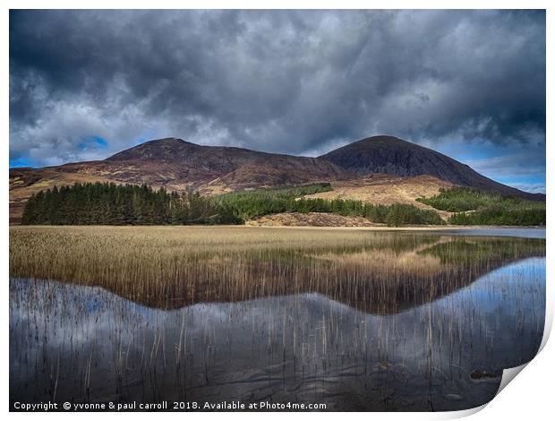 Driving to Elgol, Isle of Skye Print by yvonne & paul carroll