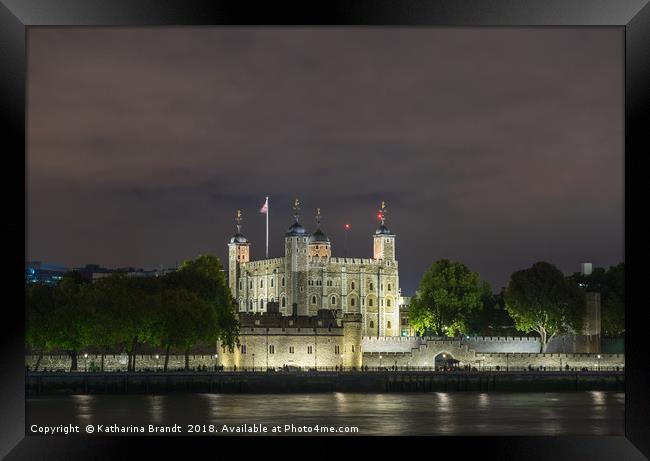 The Tower of London by night, England, UK Framed Print by KB Photo