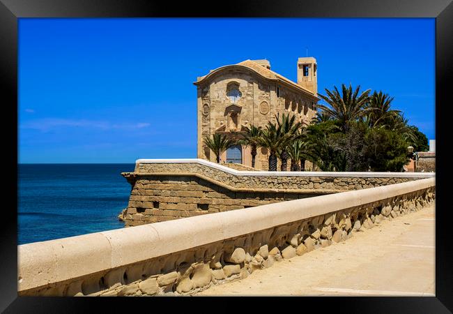 The Church of St Peter and St Paul, Tabarca Island Framed Print by Brian Garner
