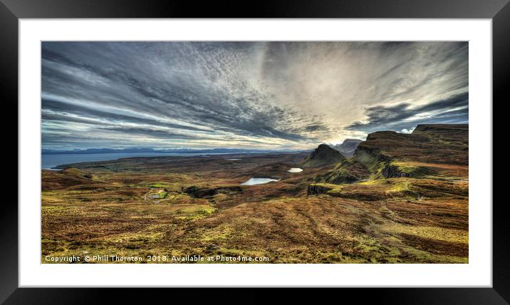 The Trotternish Ridge No. 4 Framed Mounted Print by Phill Thornton