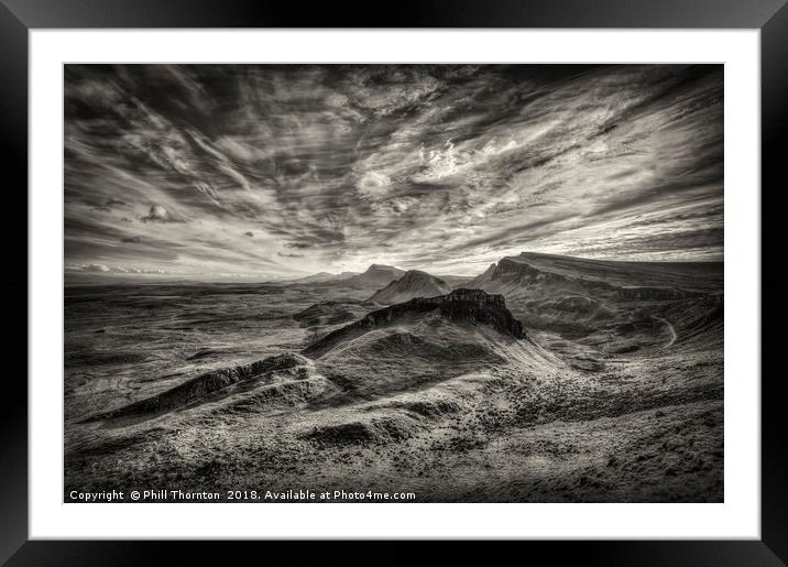 The Trotternish Ridge No. 5 Framed Mounted Print by Phill Thornton
