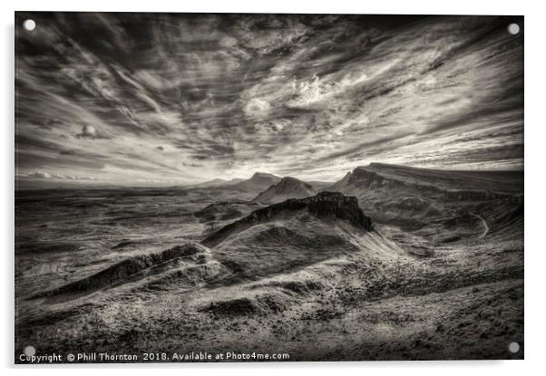 The Trotternish Ridge No. 5 Acrylic by Phill Thornton