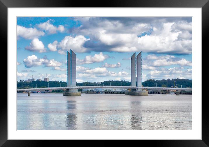 Pont Jacques Chaban-Delmas Framed Mounted Print by Irene Burdell