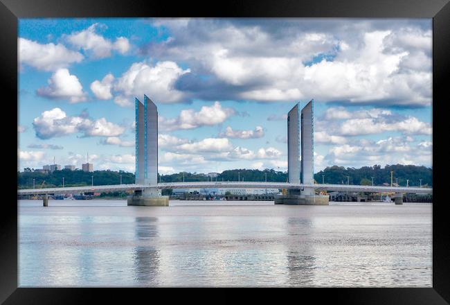 Pont Jacques Chaban-Delmas Framed Print by Irene Burdell
