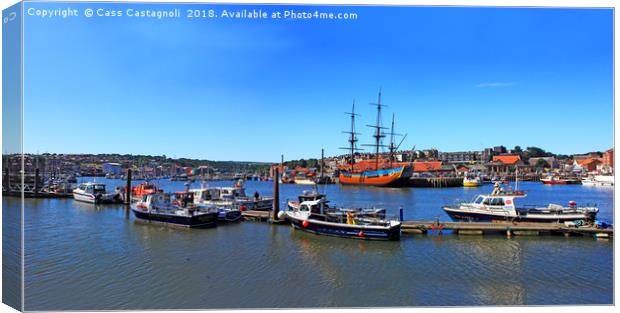 The Endeavour, back home , Whitby Canvas Print by Cass Castagnoli