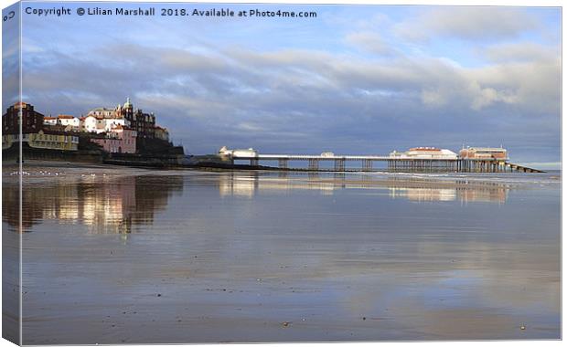 Cromer Reflections. Canvas Print by Lilian Marshall