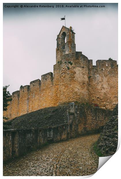 Tomar Castle, Portugal Print by Alexandre Rotenberg