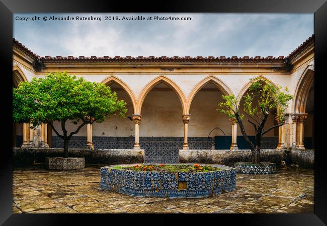 Cloister of the Cemetery, Tomar, Portugal Framed Print by Alexandre Rotenberg