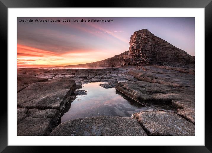 Monoliths Framed Mounted Print by Drew Davies