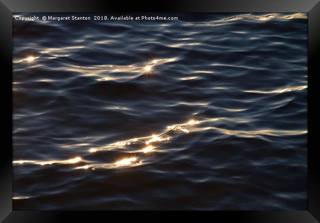 Ocean glisten Framed Print by Margaret Stanton