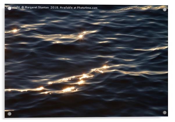 Ocean glisten Acrylic by Margaret Stanton