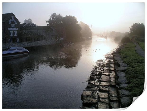 Misty Morning Print by Mike Streeter