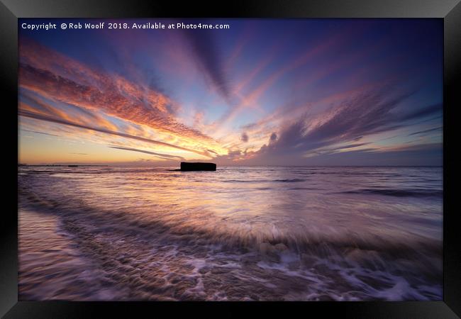 Summer Solstice at Walton on the Naze. Framed Print by Rob Woolf