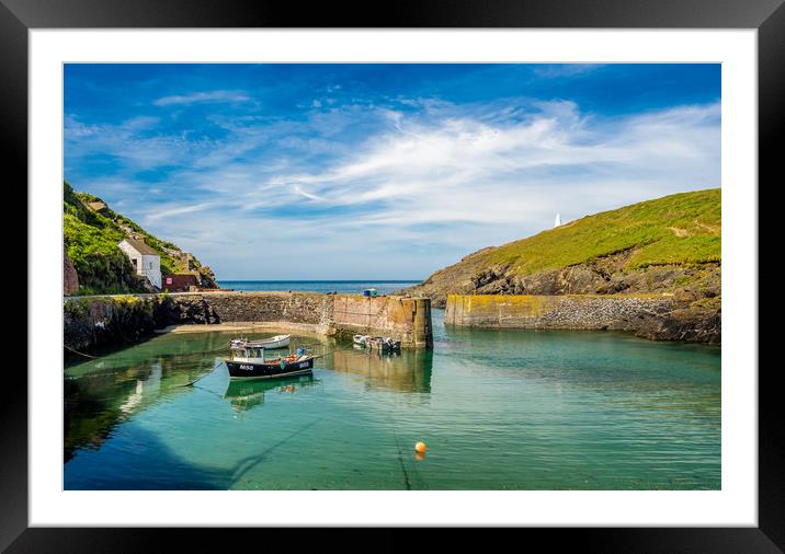 Porthgain Harbour, Pembrokeshire. Framed Mounted Print by Colin Allen