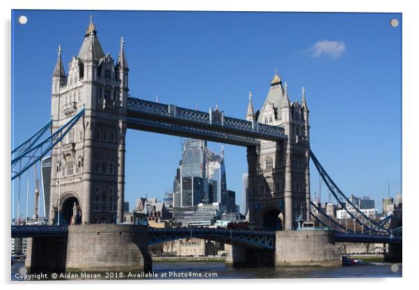 Tower Bridge, London, United Kingdom  Acrylic by Aidan Moran