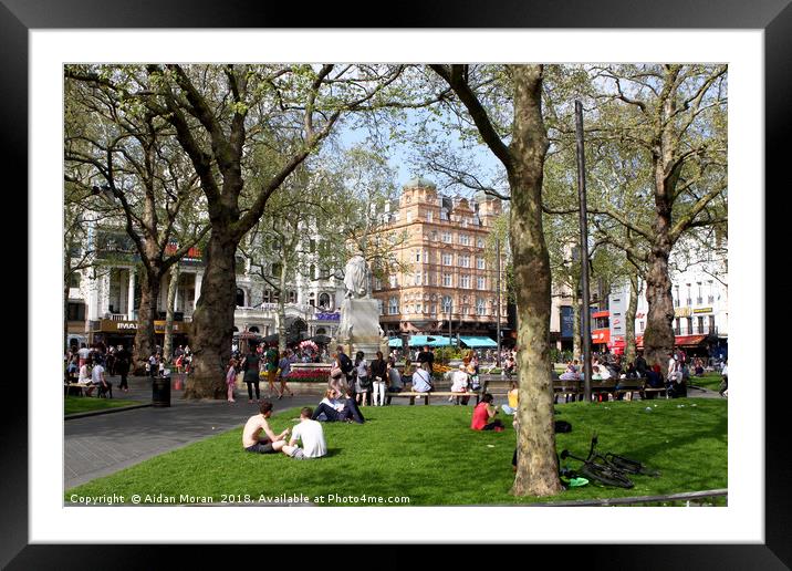 Leicester Square, London  Framed Mounted Print by Aidan Moran
