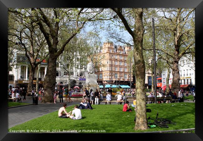 Leicester Square, London  Framed Print by Aidan Moran