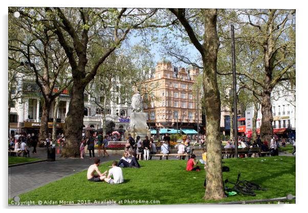 Leicester Square, London  Acrylic by Aidan Moran