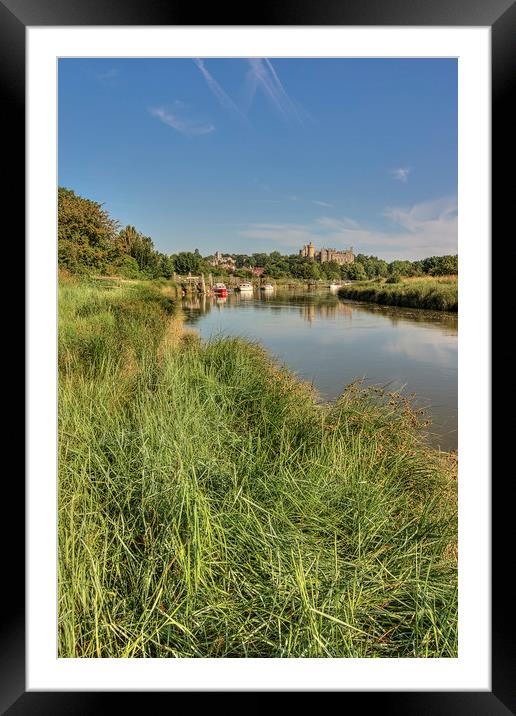 The River Arun - Arundel, West Sussex, southern En Framed Mounted Print by Malcolm McHugh