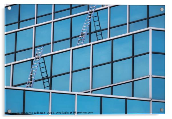 Windows and Ladders Acrylic by Martin Williams