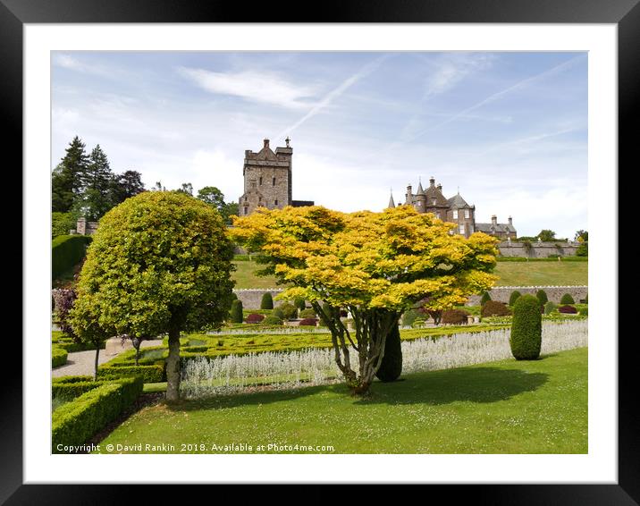 Drummond Castle gardens Framed Mounted Print by Photogold Prints