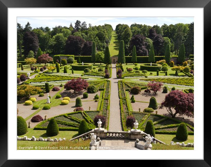 Drummond Castle Gardens , Crieff, Scotland Framed Mounted Print by Photogold Prints