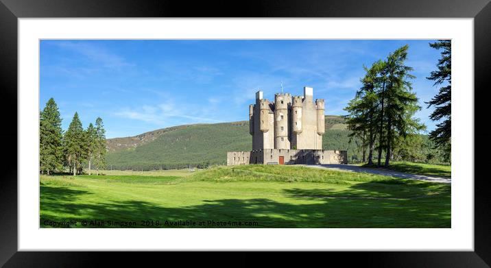 Braemar Castle Framed Mounted Print by Alan Simpson